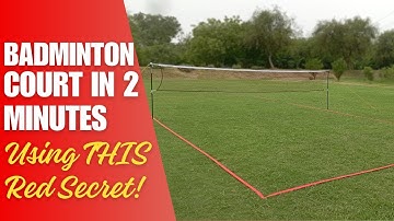 FunBadmenton Badminton court boundary lines for soil, Badminton Boundary Line, DIY Badminton Court