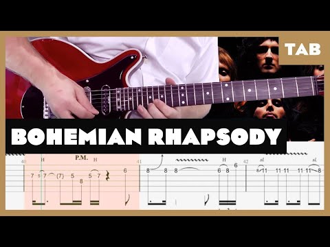 Bohemian Rhapsody Queen Cover | Guitar Tab | Lesson | Tutorial