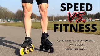 Speed skates VS Fitness skates - How much faster can you go with pro skates? screenshot 4