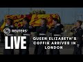 Live queen elizabeths coffin arrives in london proceeds to buckingham palace