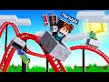 I BUILT a CRAZY ROLLERCOASTER in MINECRAFT!