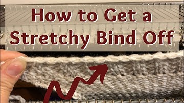 Machine Knitting Stretchy Bind Off Back Stitch Tutorial