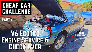 Holden Commodore Engine Service & Check Over | Vs Ecotec V6 Cheap Car Challenge PT7