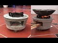 Outdoor Wood-burning Stove - How To Make With Plastic Pots - Super Gas Saving Ideas