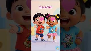 Shake Your Head &amp; Send a Flying Kiss 😘 | Fun Kids Action Song 🎶 #yt #shortsvideo