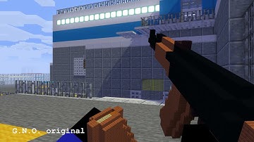 AK-47 shoot and reload animation / Minecraft version