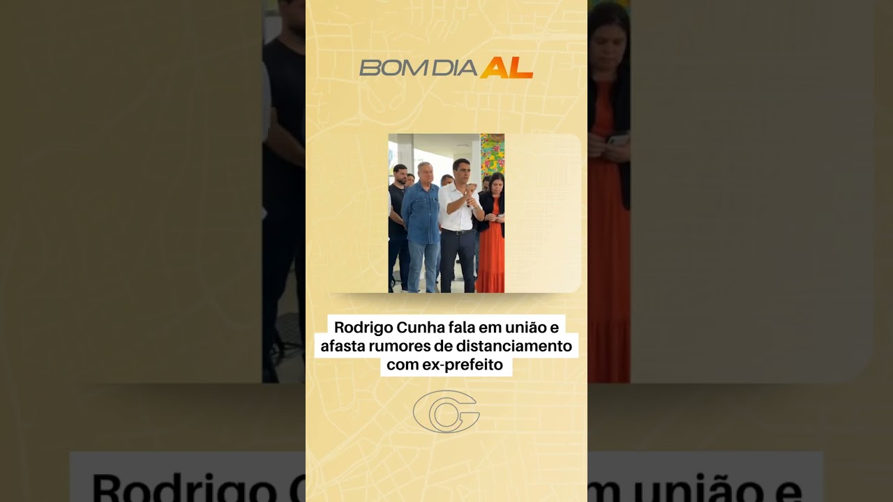 Rodrigo Cunha fala em reunião e afasta rumores de distanciamento com ex-prefeito
