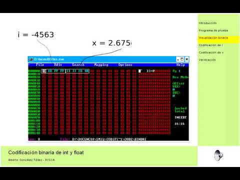 Codificación binaria de int y float |  | UPV