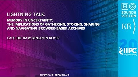 IIPC WAC 2023 LIGHTNING TALK: Memory in Uncertainty