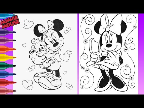  Coloring Pages Disney Minnie Mouse  Free