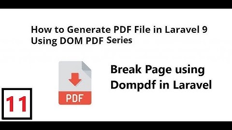 (11) Break Page using Dompdf in Laravel | How to skip first page in dompdf