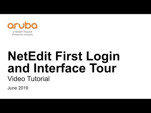 First Login and Tour - NetEdit 1.1 Tutorial Series 02