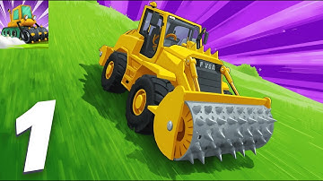 Home Builder 3D - Gameplay Walkthrough Part 1 - First Construction & Bulldozer Action (iOS, Android)