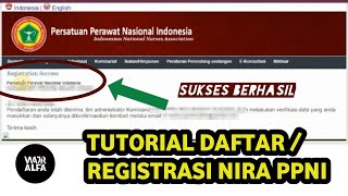 Tutorial Daftar Online NIRA PPNI Bagi Perawat