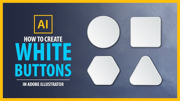 How to Create Simple White Buttons in Adobe illustrator - Vector Tutorial