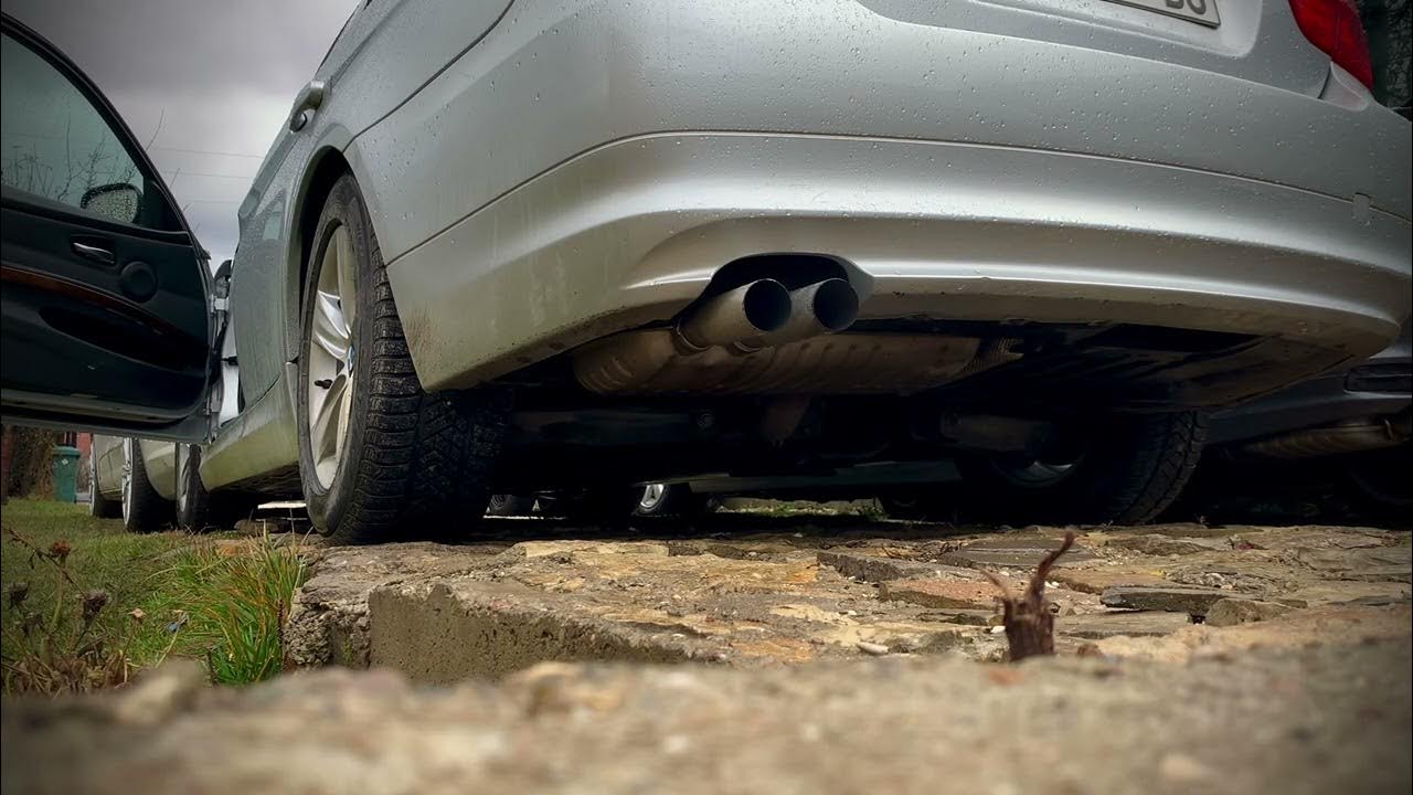 SOUND CHECK ON COLD START BMW 328i N52 SECONDARY CAT DELETE + RESONATOR