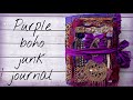 Purple boho junk journal | flip through | boho needs