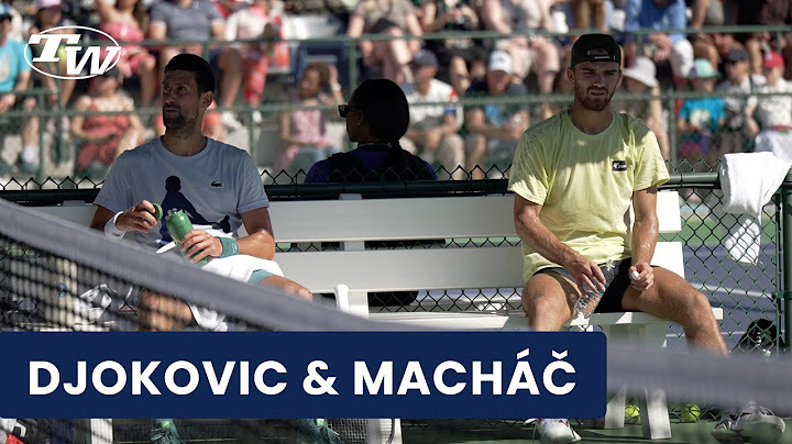 Novak Djokovic vs. Tomas Machac court level ATP practice & drills BNP Paribas Open 2024