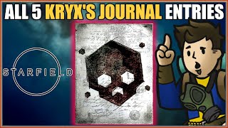 ALL 5 KRYX'S JOURNAL ENTRIES (Book/Magazine) Locations | STARFIELD