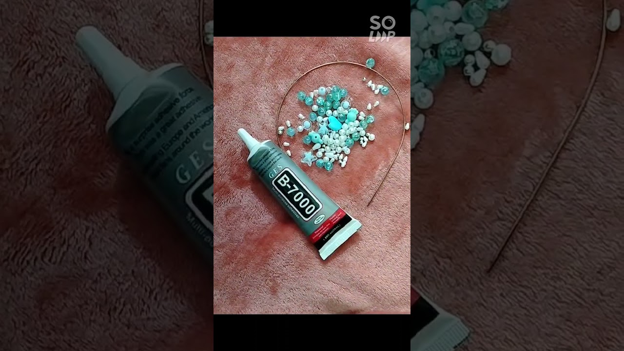 simple bead hairband making at home✨ 