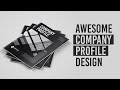 Awesome Company Profile Design #1 - Speed Art