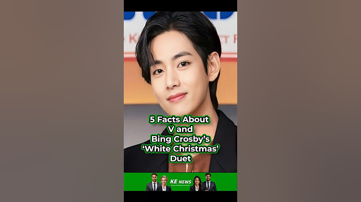 5 Facts About V and Bing Crosby's 'White Christmas' Duet #V #bingcrosby #duet #kpop #kenews #shorts