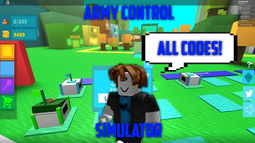 All Codes!! | Army Control Simulator | Roblox |
