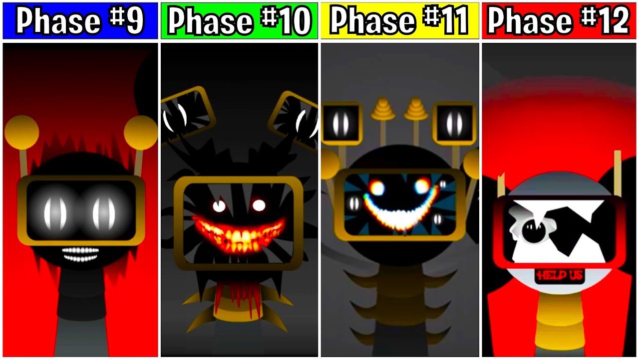 NEW Battle! INCREDIBOX SPRUNKI: Phase 9 vs 10 vs 11 vs 12 - Which One Is the Best?