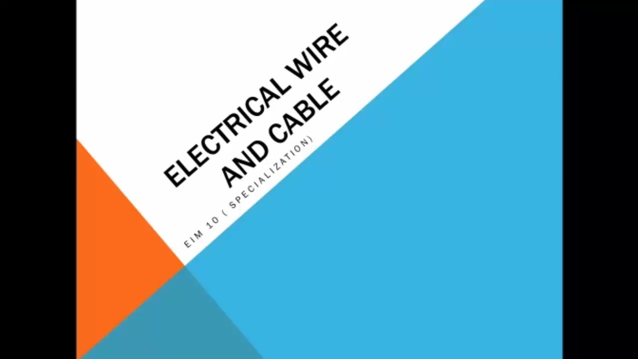 EIM 10 specialization (wire and cable) YouTube