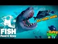 Я БОЛЬШАЯ ХИЩНАЯ РЫБА веселое видео   в необычной игре Feed and Grow Fish от Funny Games TV