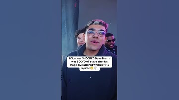 N3on was SHOCKED Dave Blunts was BOO’D off stage after his stage dive attempt left 16 injured 😬💀