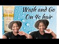 Wash and Go on 4c hair ft Creme of Nature Curl Activator