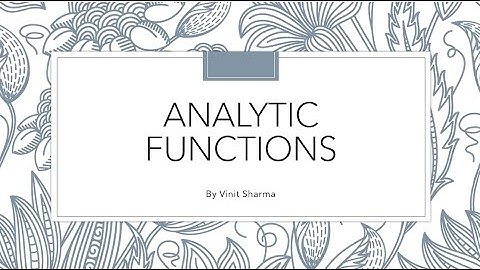 SQL Analytic functions | Part 1 (Dense rank function, order by & windowing clause)