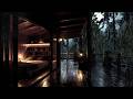Heavy Rain on Glass Window ⛈️ Deep Forest Rain for Sleep & Relaxation