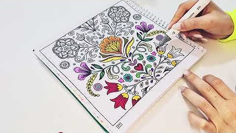 Day 10 : 🎨coloring book |🌿 dream garden |✨️ ASMR painting 