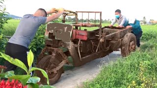 : Restoring an antique 3-wheeled dump truck - Restoring a homemade 3-wheeled vehicle's transmission