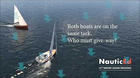Sailing Rules Give-way Same Tack