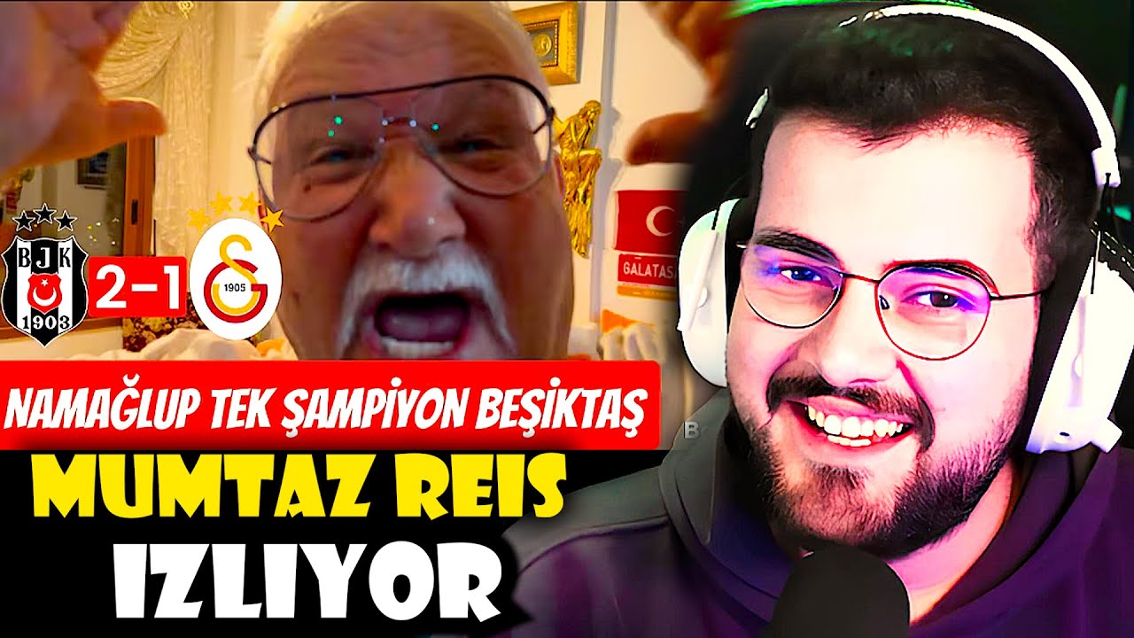 Jrokez - Mümtaz Reis 'BEŞİKTAŞ 2-1 GALATASARAY' İZLİYOR! | En Komik Derbi Maç Tepkisi..