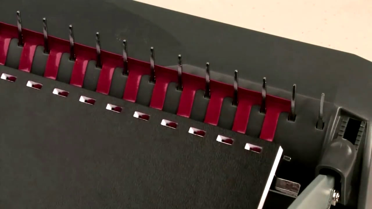 How To Use A Manual Comb Binding Machine YouTube