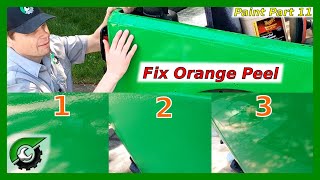 Car Paint Orange Peel Fix: How to sand orange peel paint.