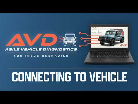 AVD - Agile Vehicle Diagnostic Software for INEOS Grenadier - Connecting to your Vehicle