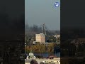 Густий дим здійнявся біля Північного мосту в Києві під час атаки рф