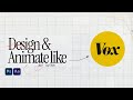 How to design and animate an intro like vox after effects  photoshop tutorial