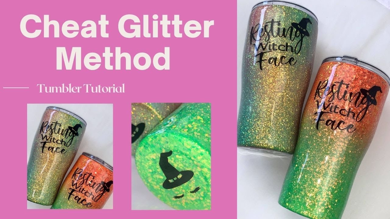 HOW TO GLITTER A TUMBLER 3 WAYS! MOD PODGE, SPRAY ADHESIVE, and