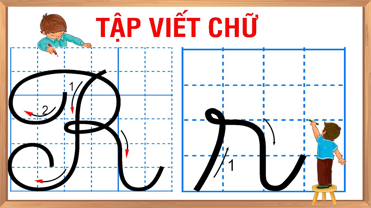 Tập viết chữ R |Luyện viết 29 chữ cái tiếng việt - YouTube