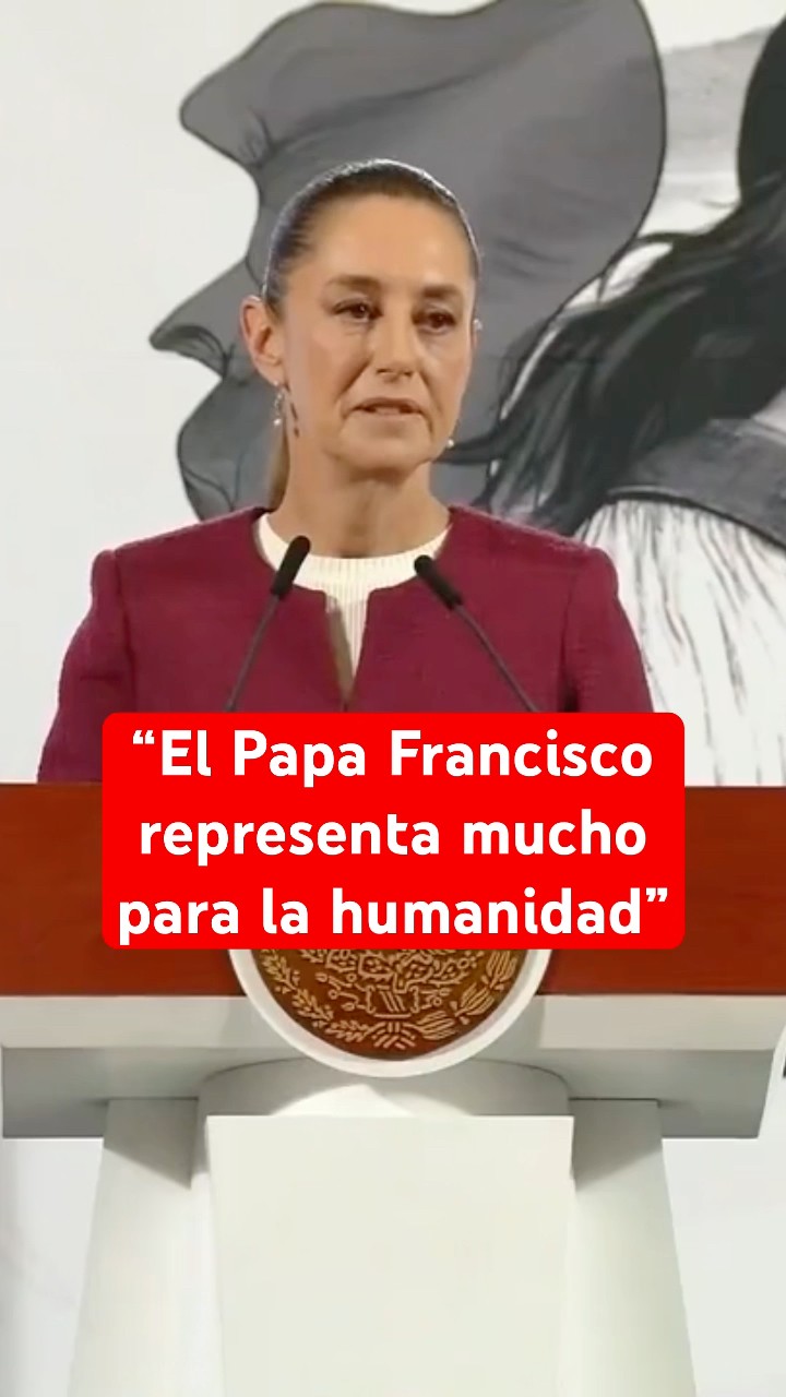 Sheinbaum desea pronta recuperación al Papa Francisco #shorts