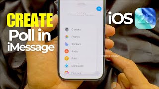 iOS 26 How to Create a Poll in iMessage on iPhone