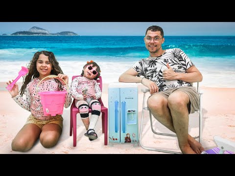 TRANSFORMAMOS NOSSA CASA EM UMA PRAIA !!! - Família Araújo