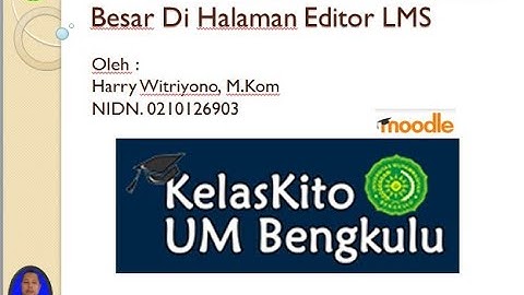 Menambahkan File Di Halaman Editor LMS Moodle Kelas Kito