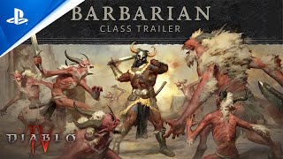 Diablo IV - Barbarian Trailer | PS5 \& PS4 Games